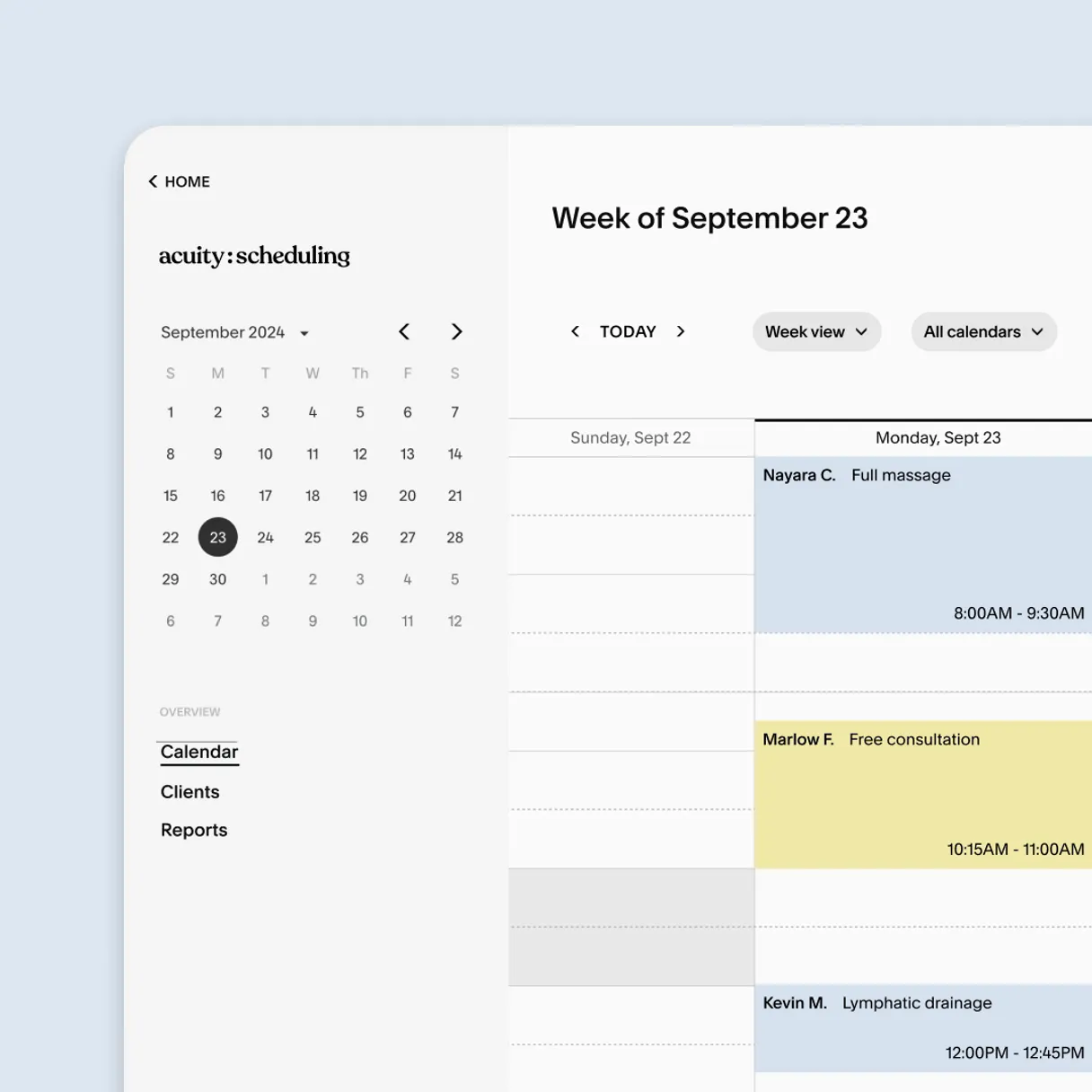 Acuity Scheduling Alternative
