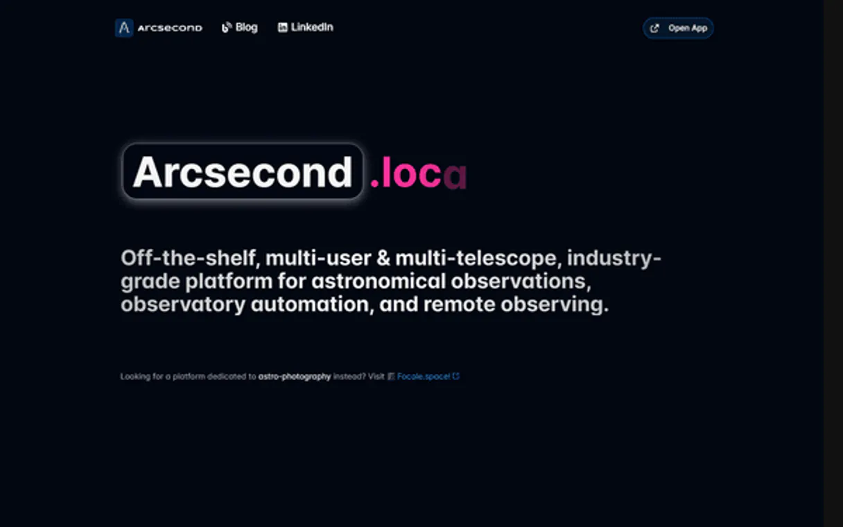 Arcsecond.io