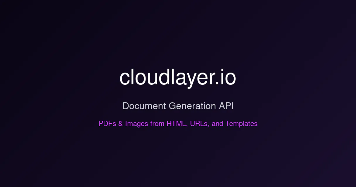 cloudlayer.io