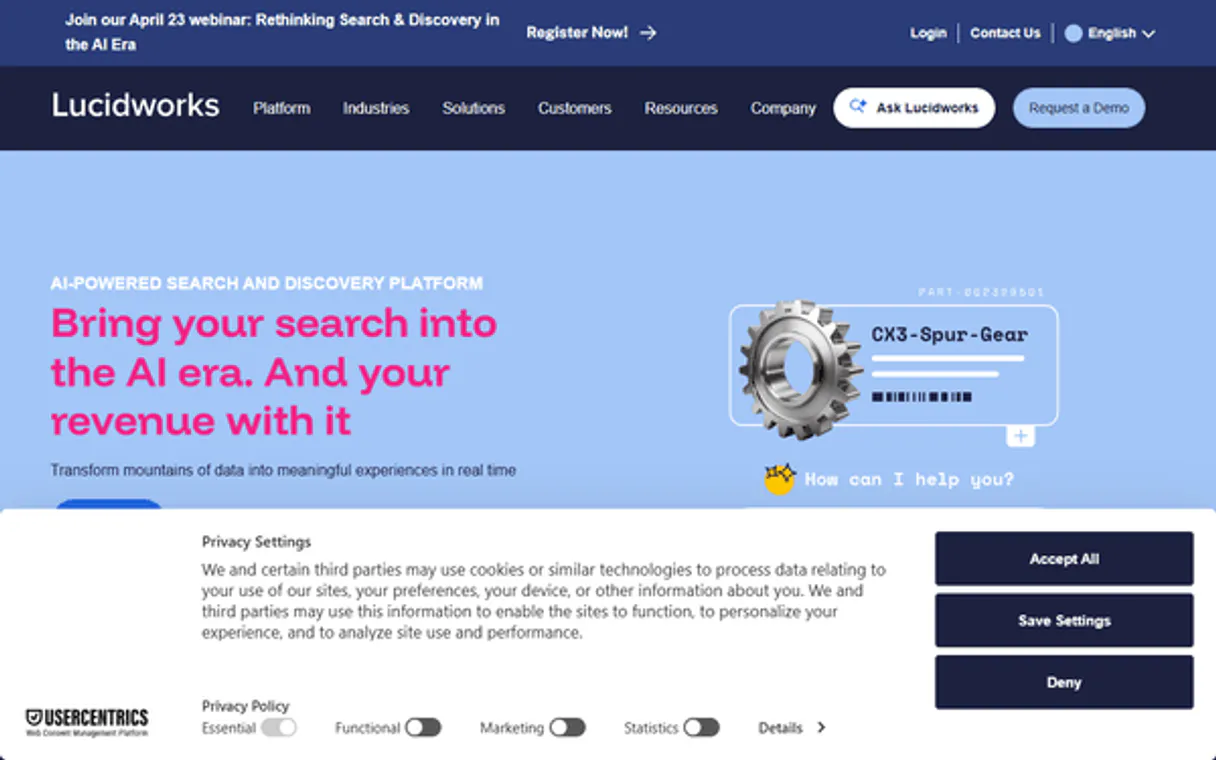 Lucidworks Fusion (AI Search & Discovery)