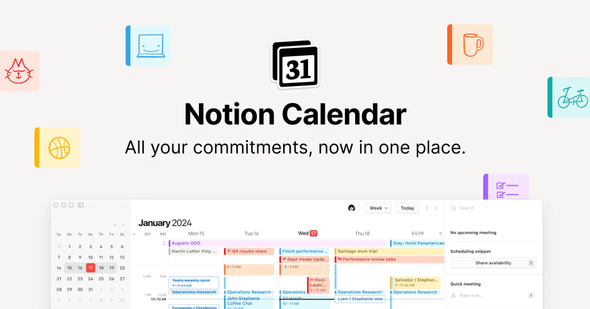 Notion Calendar (formerly Cron)