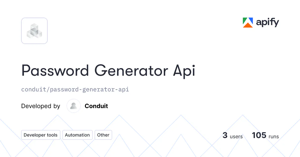Password Generator API