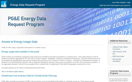 PG&E Public Datasets