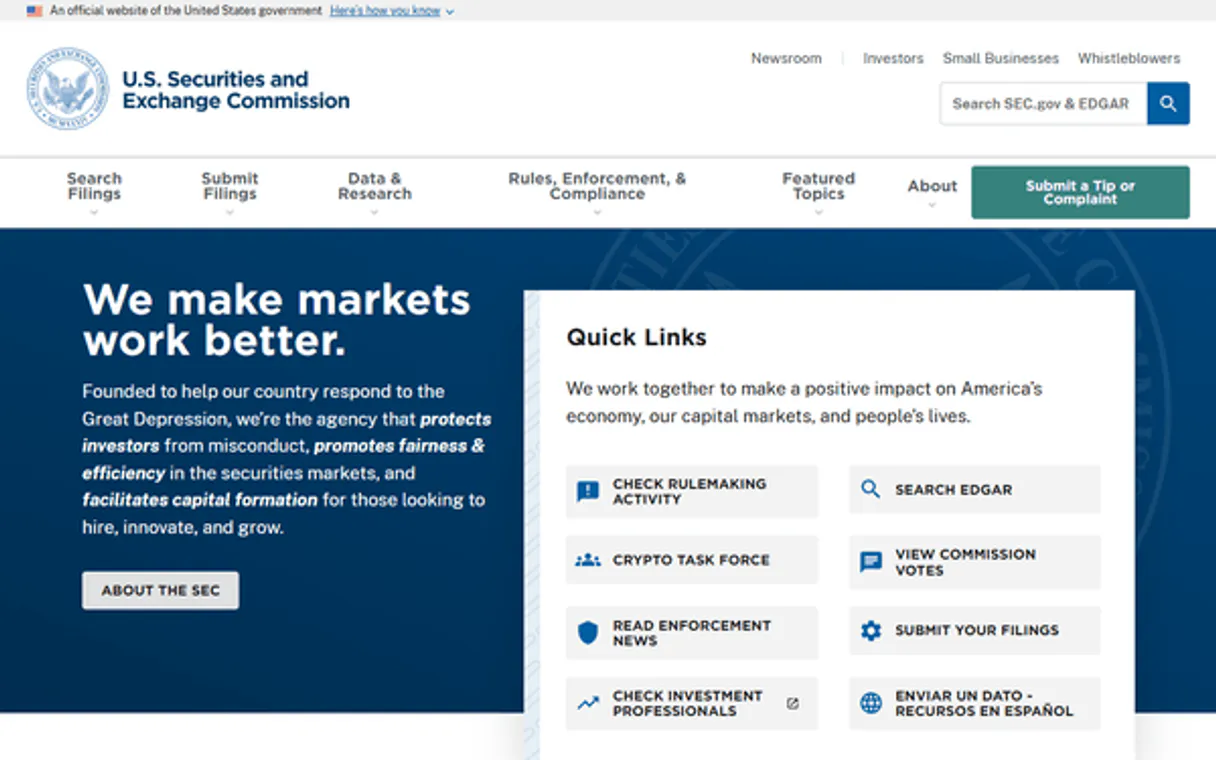 SEC EDGAR Companies — Ticker Lookup & Company Search