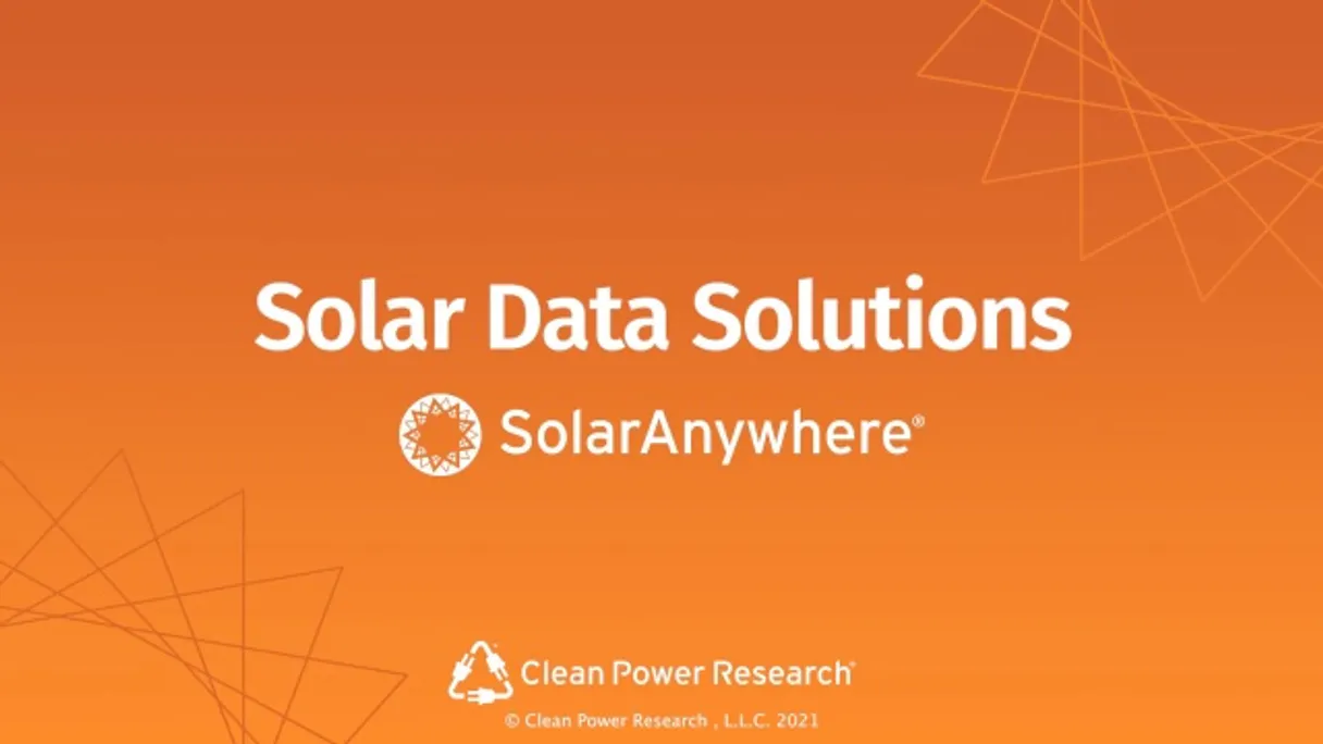 SolarAnywhere API